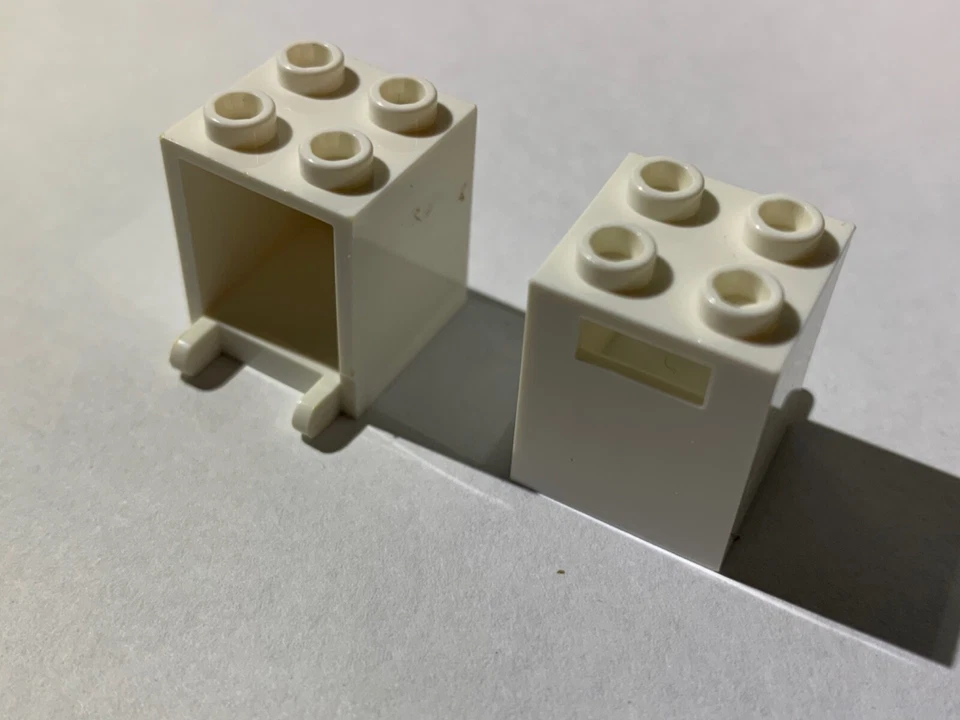 LEGO Piezas 4345 (2 piezas) Caja Contenedor 2x2x2 Elige Color Sin Puerta Foto 1 de 1