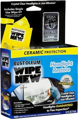 Rust-Oleum HDLCAL Wipe New Headlight Restore, 0.5 FL OZ - Image 1 of 4