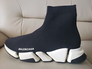BALENCIAGA Black Speed 2.0 Knit Sneakers Men’s EU 44 EU/10 UK/11 US Nwt $1,090