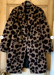 Chaqueta Abrigo Caleidoscopio Talla 12 Tacto Suave Estampado Animal Otoño Invierno - Imagen 1 de 3