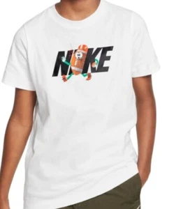 Nike Sports Big Kids' T-Shirt White Football Size L - Picture 1 of 5