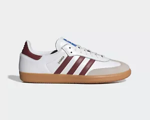 adidas Samba OG White Burgundy Gum Sneaker Schuhe 46 47 US 11.5 12.5 IF3813 Rot - Bild 1 von 8