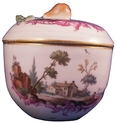 Antigüedad 18thC Ludwigsburg Porcelana Escena Sugar Dish Porzellan Zuckerdose • 662.66€