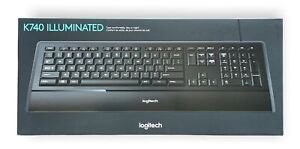 NEW -Logitech - K740 Full-size Wired Illuminated Keyboard - Black - NEW 
