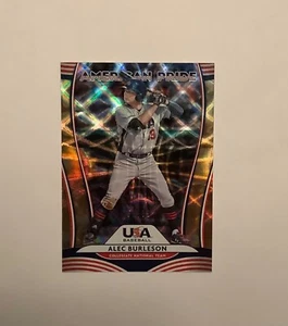 2020 Panini Donruss American Pride Gold 50/99 Alec Burleson Joey Gallo #AP19 - Picture 1 of 4