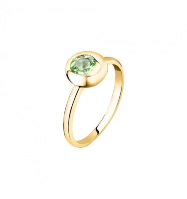 Anello MORELLATO TESORI ETERNI SAXN2 014 Argento Dorato Peridoto Verde Misura 14 - Immagine 1 di 2