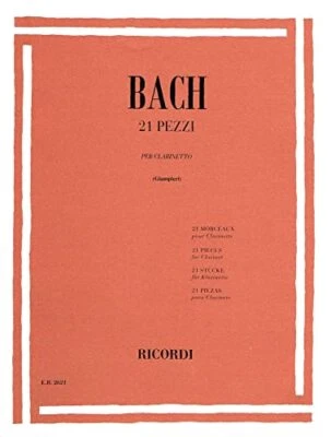 21 Pieces for Clarinet Solo, JS Bac..., Composer: Bach, - Image 1 of 2