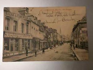 CPA 50 : CARENTAN -rue halgatte animée - Imagen 1 de 1