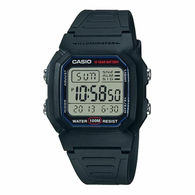 Casio W800H-1AV Mens Digital Sports Watch - Black