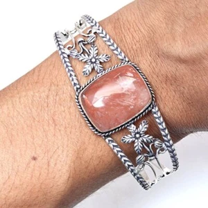 Copper Rutile Gemstone Antique Jewelry Cuff Bracelets 7''Adjustable - Picture 1 of 7