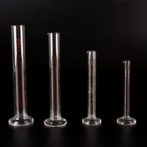 Graduated Glass Measuring Cylinder Chemistry Laboratory Measure H,ou