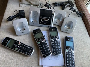 At&T Cordless Answering System With Caller ID/Call Waiting 4-Handset System - Zdjęcie 1 z 12