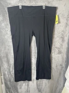 All In Motion Women Plus Size Contour Mid Rise Leggings 28 Black Size 4X Short - Picture 1 of 7