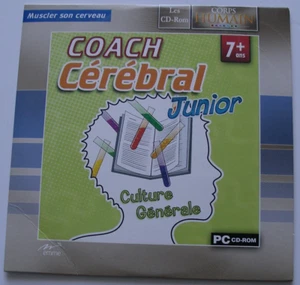 COACH CÉRÉBRAL JUNIOR dès 7 ans Culture Générale BIEN-ÊTRE santé PC CD ROM NEUF - Photo 1/2