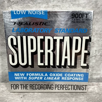 Realistic Laboratory Standard Supertape 1 Mil 5" Reel 900 ft Low Noise New Seale - Image 1 of 4
