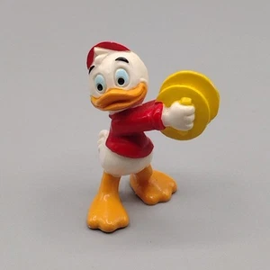 Vintage DuckTales Huey Duck PVC Figure Disney Bully Cymbals Figurine VTG - Picture 1 of 7