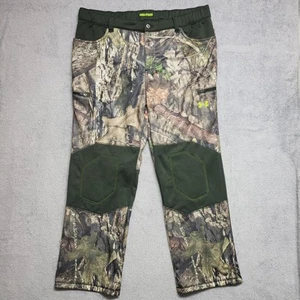 Under Armour Pants Mens 2XL Scent Control ColdGear Fleece Mossy Oak Camouflage - Picture 1 of 12