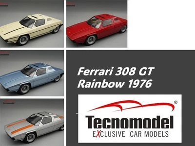 TECNOMODEL Mythos 1/18 - Ferrari 308 GT Rainbow Bertone 1976 *4 versioni* - Immagine 1 di 4