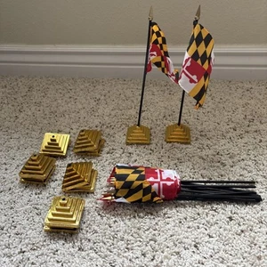 Tischplatte oder Schreibtisch Baltimore Maryland Staatsflagge - Bild 1 von 4