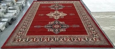 Alfombra roja/crema 9'-0" x 12'-0" corte, precio reducido 1172784022 MAH628Q-9 Foto 1 de 4