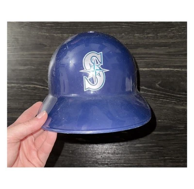 Casco de Bateo Vintage Seattle Mariners Azul Coleccionable Hecho en EE. UU. OSFM  Foto 1 de 4