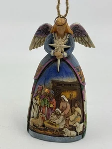 Jim Shore Angel W/ Nativity Scene 2006 Heartwood Creek Christmas Ornament 4" - Picture 1 of 8