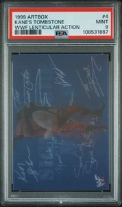 1999 Artbox WWF Lenticular Action #4 Kane's Tombstone PSA 9 - Picture 1 of 2