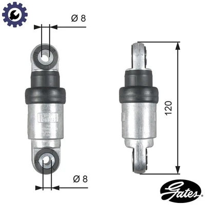 VIBRATION DAMPER VRIBBED BELT T39215 FOR BMW M47D20 2.0L 4cyl 3 E46 - Image 1 of 4