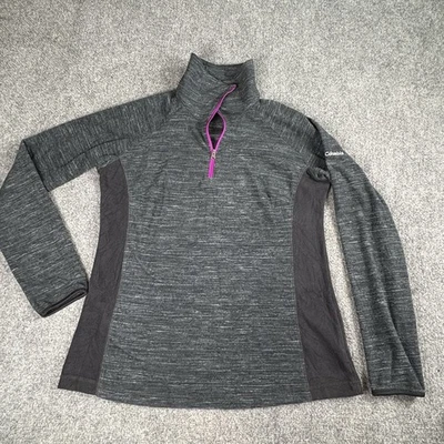Columbia Pullover Women L Gray 1/4 Zip Activewear Outdoor Hiking Sporty Gym Yoga - Image 1 of 4