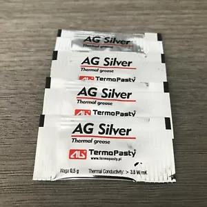 SILVER BASED Thermal Conductive Paste CPU GPU 4x0.5g Sachet 3.8 W/mK - Afbeelding 1 van 4