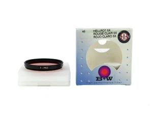 B+W 71879 46mm red filter 090 5x filtro rosso fotografia analogica - Imagen 1 de 3