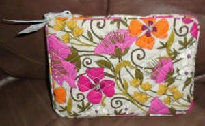 Vera Bradley E-Reader Zip Cover TEA GARDEN crisp clean nice/ EUC! - Picture 1 of 5