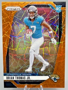 2024 Panini Prizm Brian Thomas Jr RC Orange Lazer Prizm #314 Jaguars - Foto 1 di 2