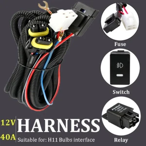 12V 40A LED Work Fog Light Bar Wiring Harness Relay Kit ON/OFF Switch Off Road - Picture 1 of 11