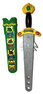 RARE 1992 Vintage Mirage Studios TMNT Plastic Bubble Wand Sword Green Yellow 20” - Picture 1 of 10