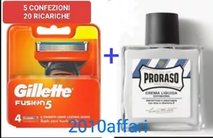 Gillette Fusion5 20 Ersatzteil + Proraso Rasierwasser - Bild 1 von 1