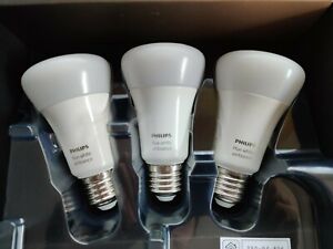 3× Philips Hue White Ambiance E27 LED Lampen in OVP