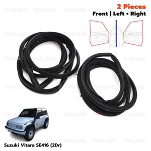 Front L+R Weatherstrip Door Rubber Seal For Suzuki 2 Dr Vitara 1989 - 1999 - Picture 1 of 10