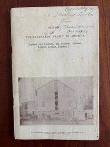 Liebhardt Familie in Amerika, Genealogie Ahnenbuch, York, Pennsylvania LIPHART - Bild 1 von 1