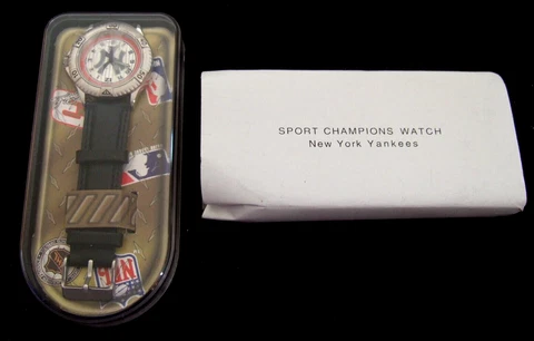 NEW IN BOX AVON 1998 NEW YORK YANKEES SPORT CHAMPIONS WATCH GENUINE LICENSED Cover