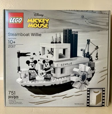 LEGO Steamboat Willie Mickey Mouse 21317 Nuevo. Precintado. RETIRADO. Envío gratis Foto 1 de 3