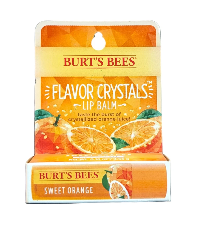 Bálsamo labial Burt's Bees sabor cristales naranja dulce 0,16 oz Foto 1 de 1