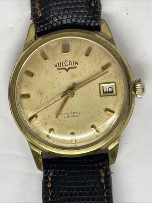 Reloj Vulcain Suizo 17J Automático Anti Magnético A Prueba de Golpes Para Hombre De Colección Foto 1 de 4