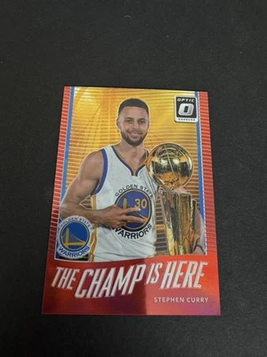 2017-18 Donruss Optic The Champ Is Here Prizm Red STEPHEN CURRY /99 #5 - Image 1 of 2
