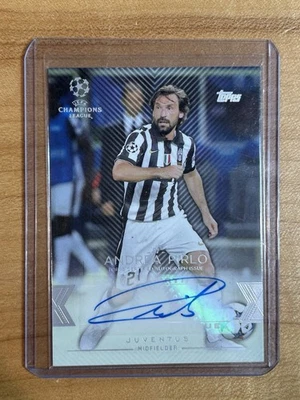 2015-16 Topps UEFA Showcase Andrea Pirlo Auto Autograph - Image 1 of 4