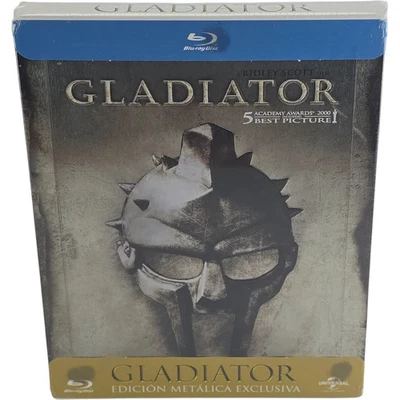 Gladiator: Ridley Scott Blu-ray SteelBook Russell Crowe Joaquin Phoenix 2017 B - Image 1 of 4
