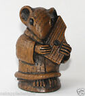 Church Mouse Musician Medieval Carving Psaltery Musical Collectable Cute Gift