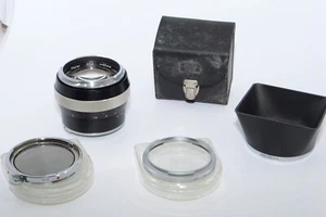 Zeiss Contarex 55mm f 1.4 Planar Black Standard Lens . Hood. UV & Pola Filters. - Picture 1 of 22