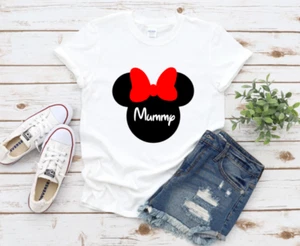 Personalised Name Minnie Mouse T-Shirt. Ladies Disney Inspired Disneyland TShirt - Picture 1 of 4