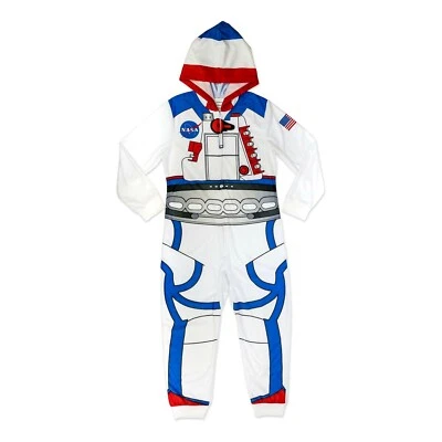 NASA Pajamas One Piece Union Suit Boys Girls kid Astronaut Space Suit Costume 5 - Image 1 of 3
